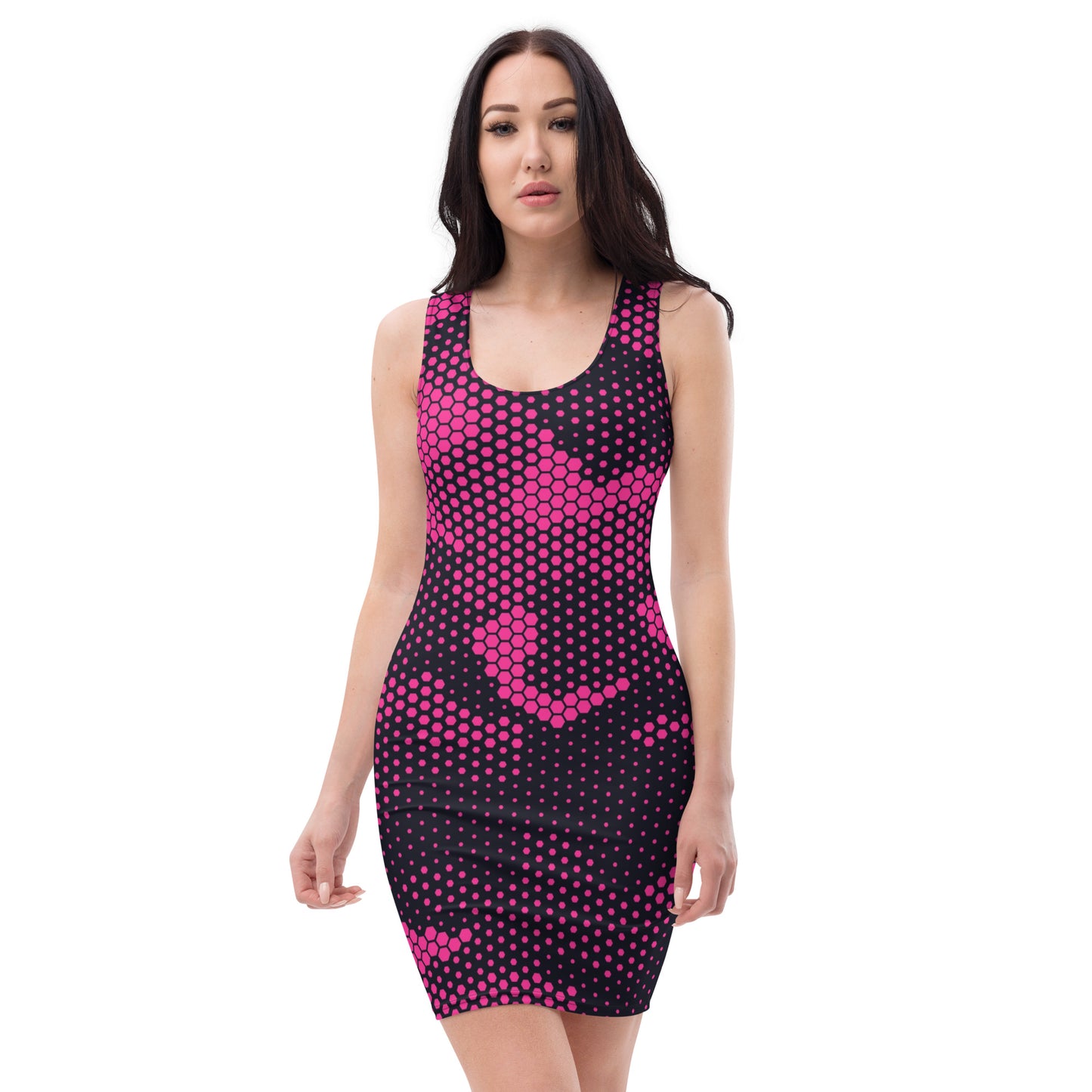 Camo Dress | Digital Pink Camouflage | Tight Bodycon Fit