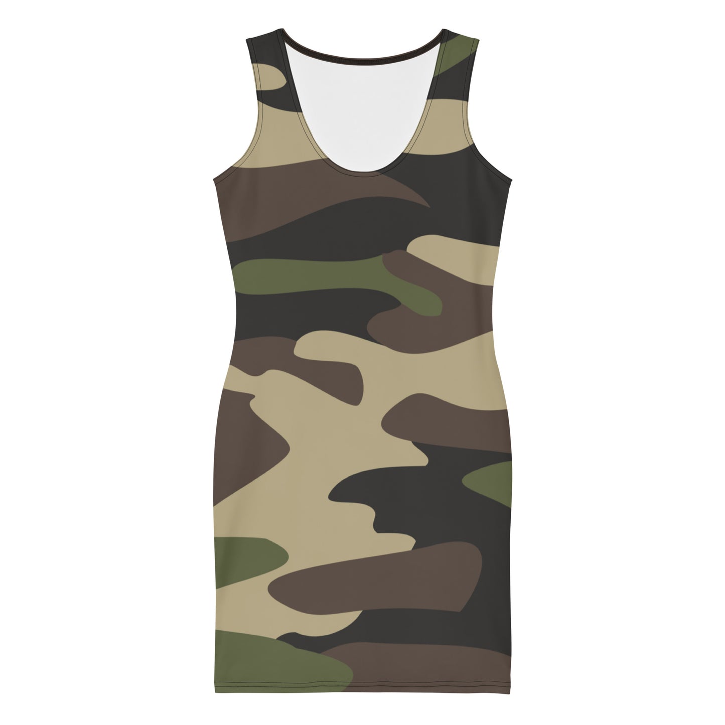 Camo Dress | Classic Green Camouflage | Tight Bodycon Fit