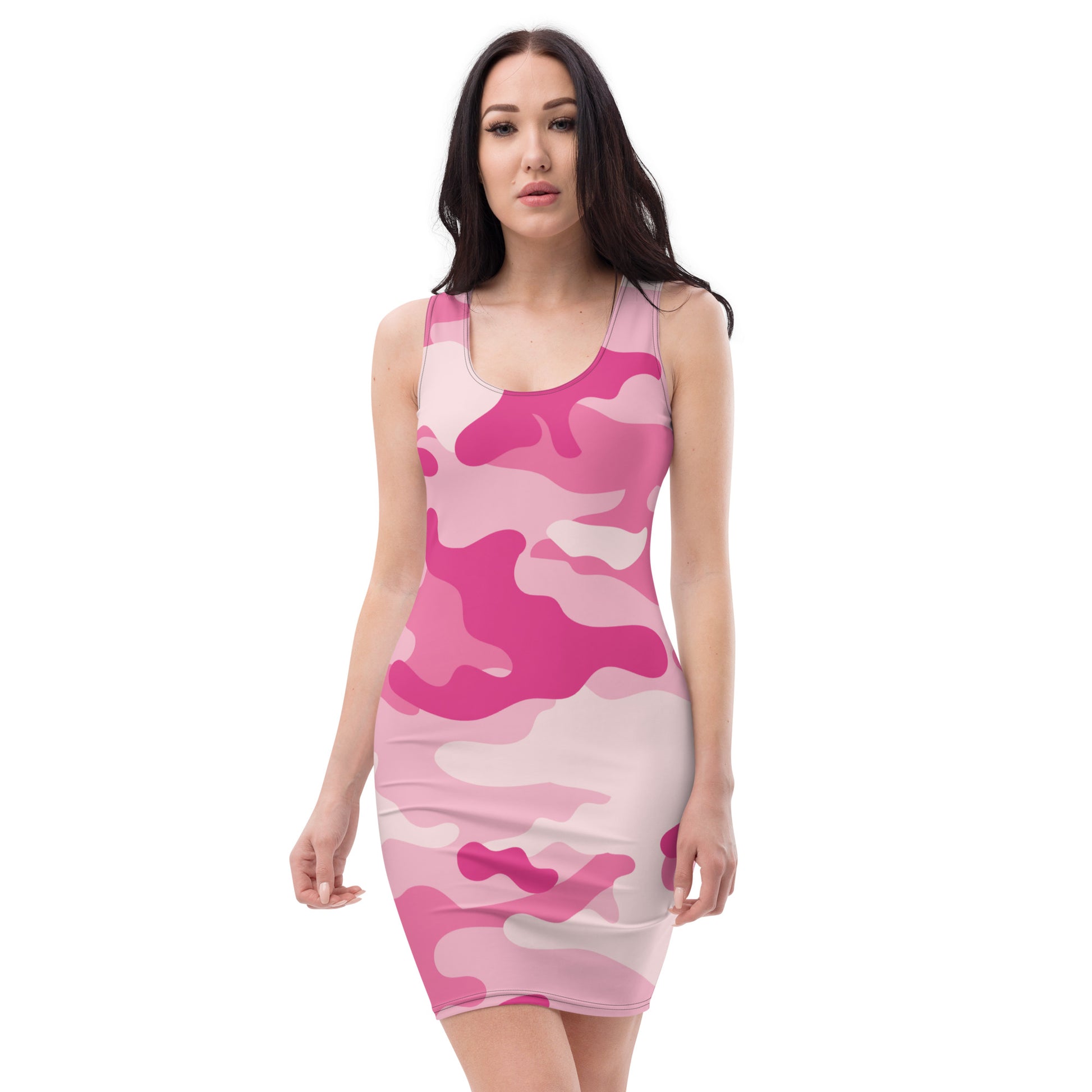 Camo Dress | Lavender Pink Camouflage | Tight Bodycon Fit