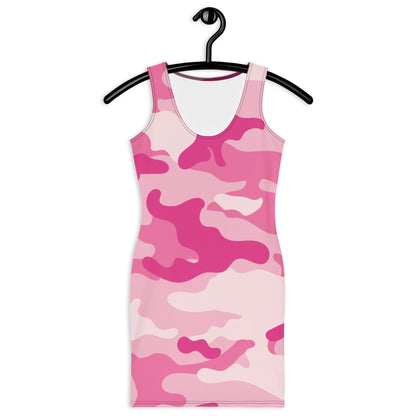 Camo Dress | Lavender Pink Camouflage | Tight Bodycon Fit