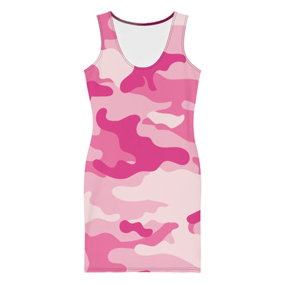 Camo Dress | Lavender Pink Camouflage | Tight Bodycon Fit