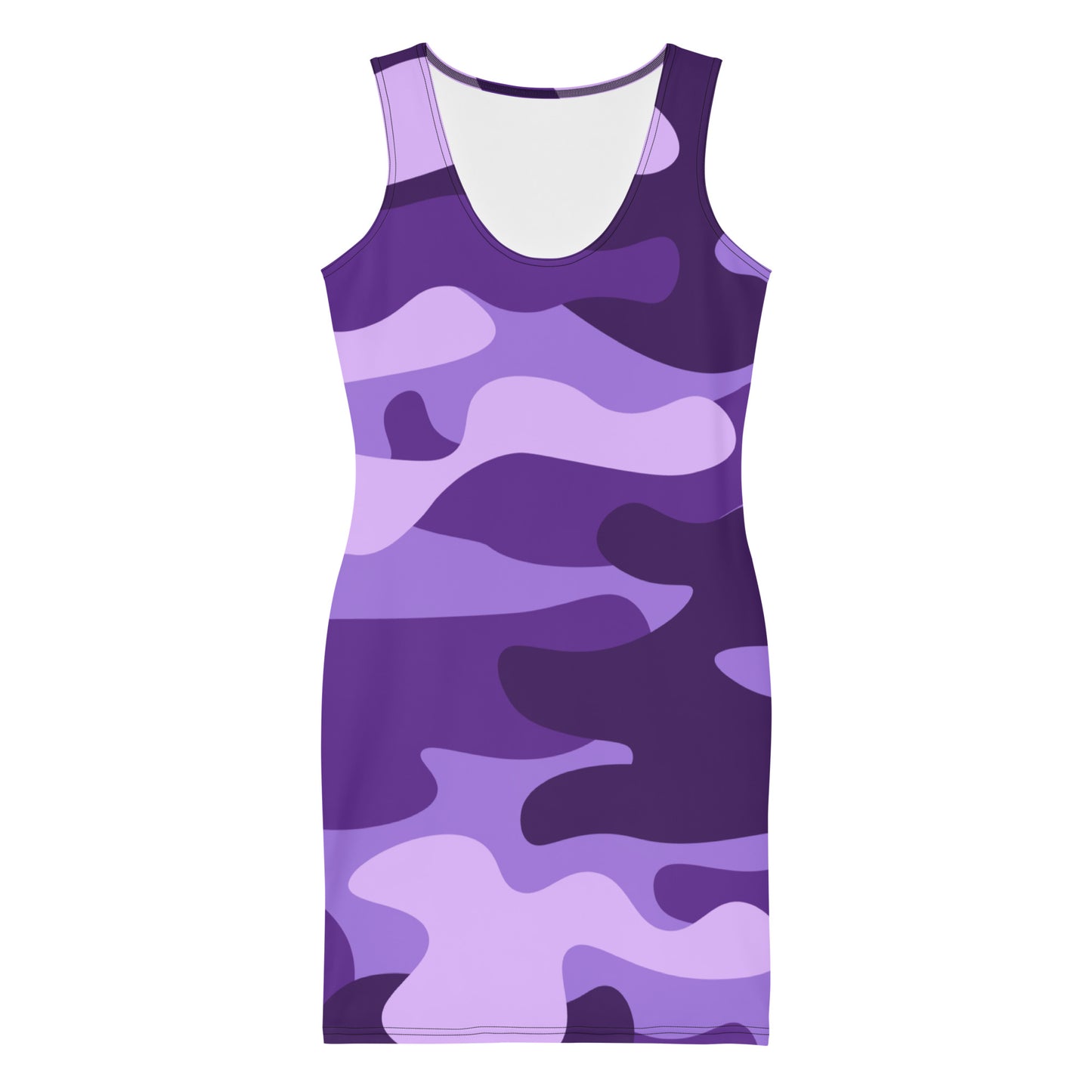 Camo Dress | Purple, Blue, and Mauve | Tight Bodycon Fit