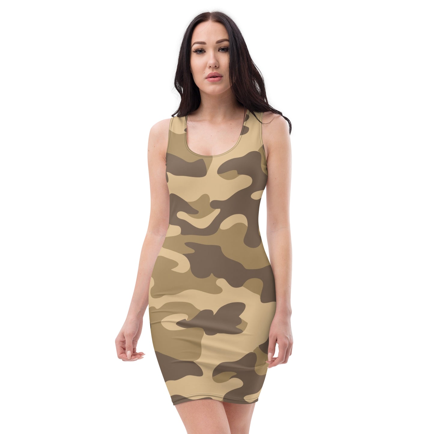 Camo Dress | Khaki Camouflage | Tight Bodycon Fit