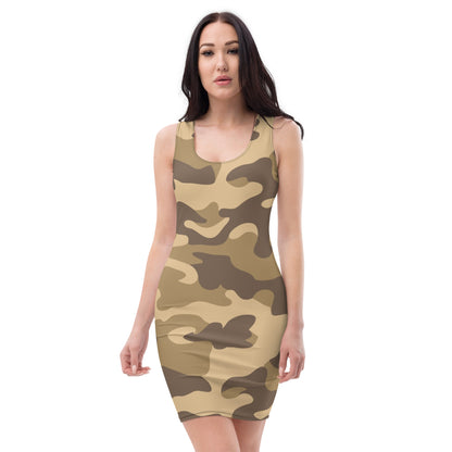 Camo Dress | Khaki Camouflage | Tight Bodycon Fit