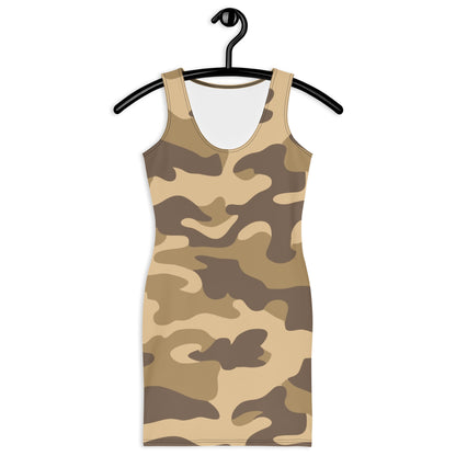 Camo Dress | Khaki Camouflage | Tight Bodycon Fit