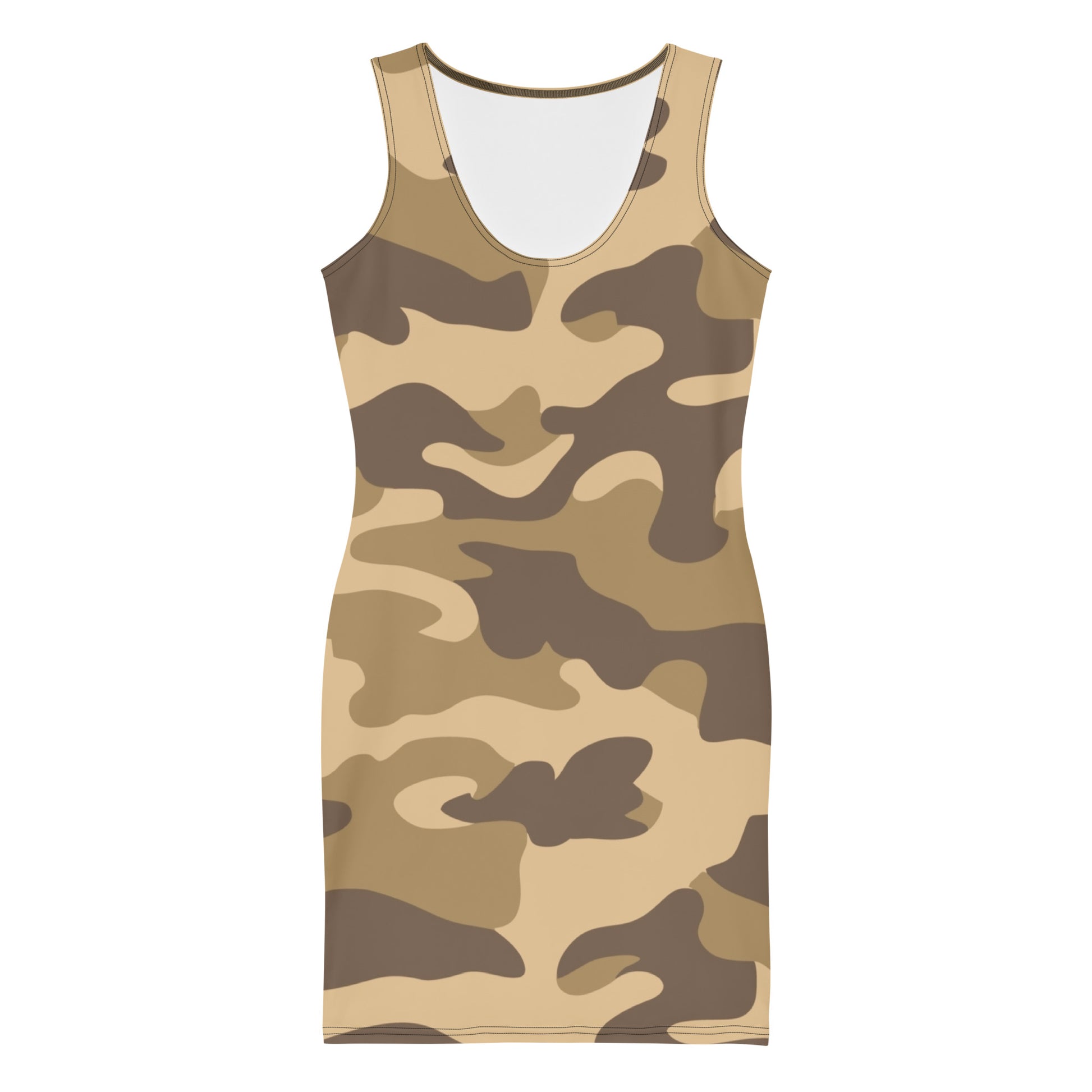 Camo Dress | Khaki Camouflage | Tight Bodycon Fit