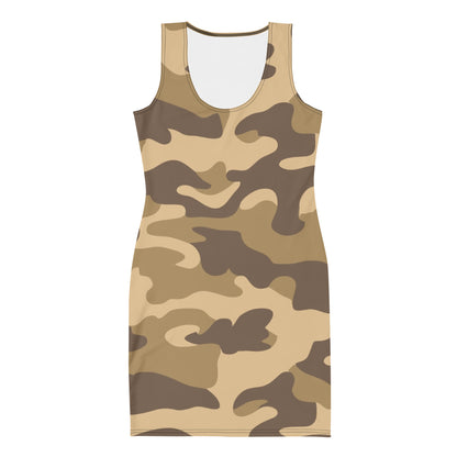 Camo Dress | Khaki Camouflage | Tight Bodycon Fit