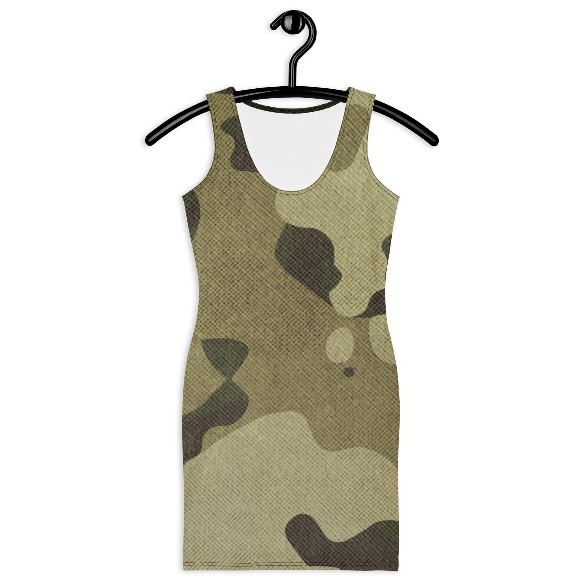 Camo Dress | Green Fabric Camouflage | Tight Bodycon Fit