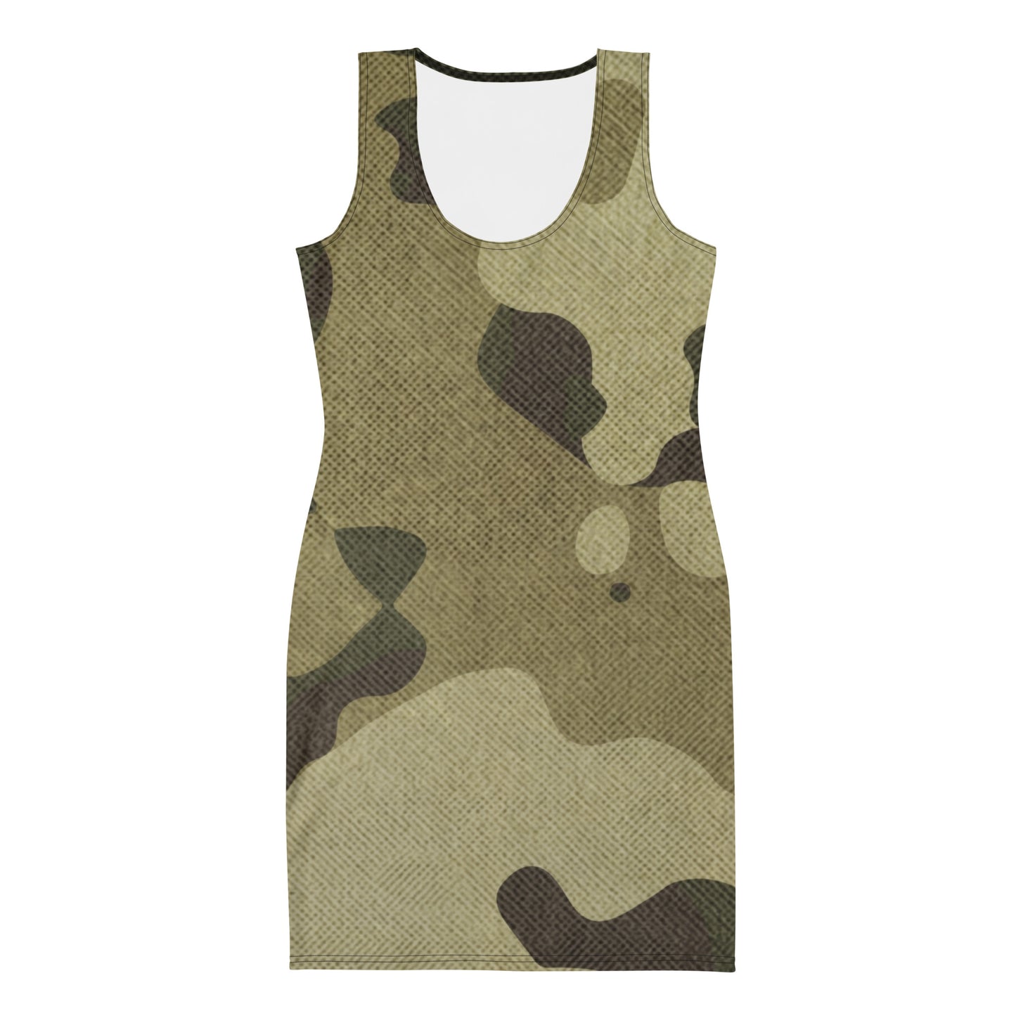 Camo Dress | Green Fabric Camouflage | Tight Bodycon Fit