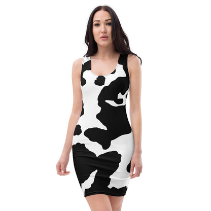 Camo Dress | Black & White | Tight Bodycon Fit