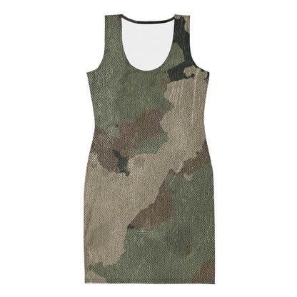 Camo Dress | Dirty Brown Camouflage | Tight Bodycon Fit