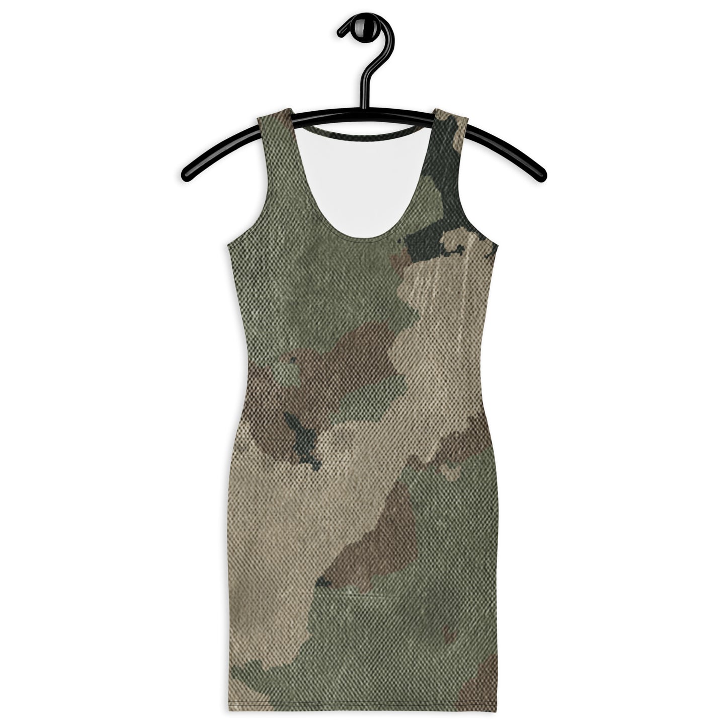 Camo Dress | Dirty Brown Camouflage | Tight Bodycon Fit