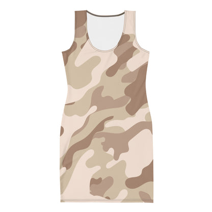 Camo Dress | Desert Brown Camouflage | Tight Bodycon Fit