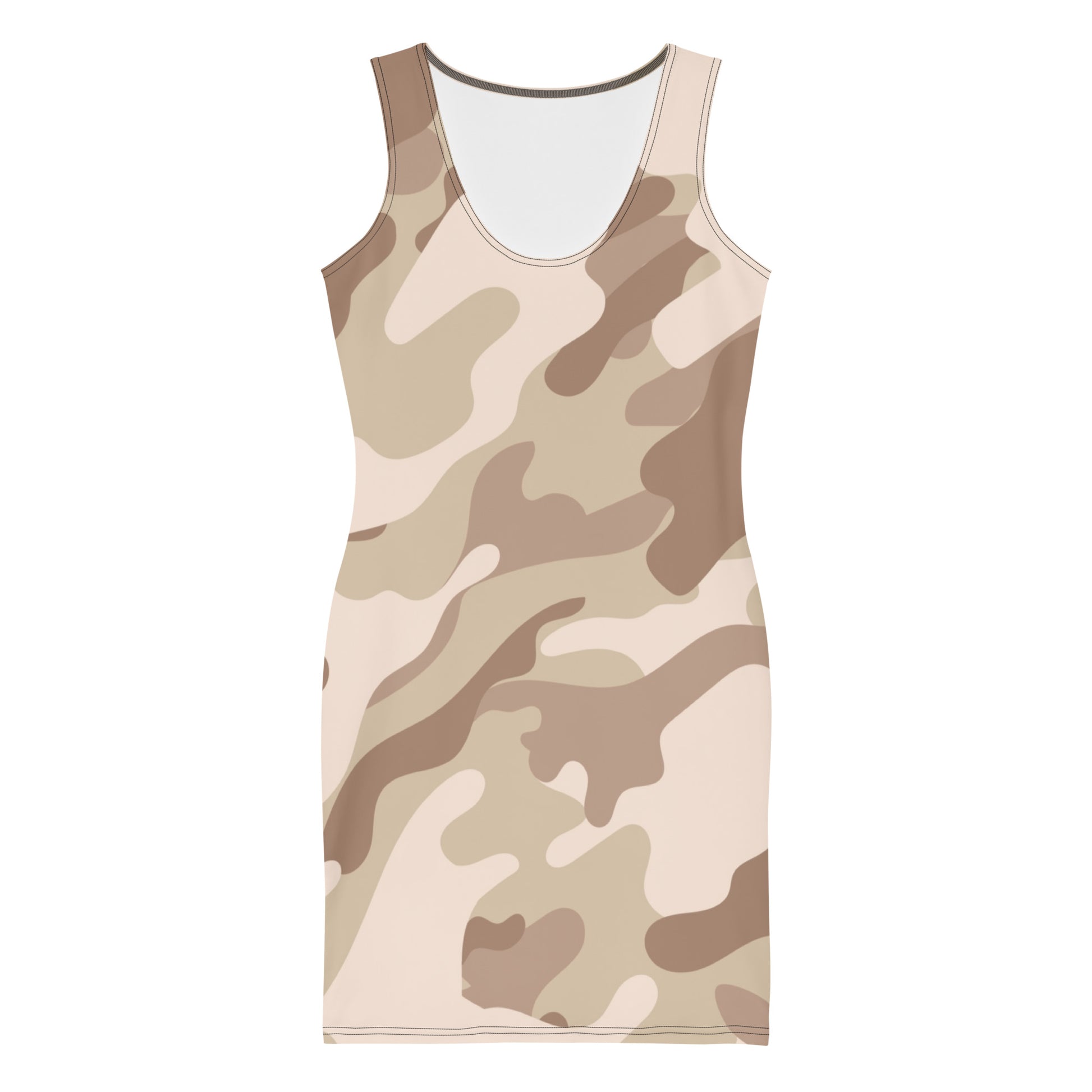 Camo Dress | Desert Brown Camouflage | Tight Bodycon Fit