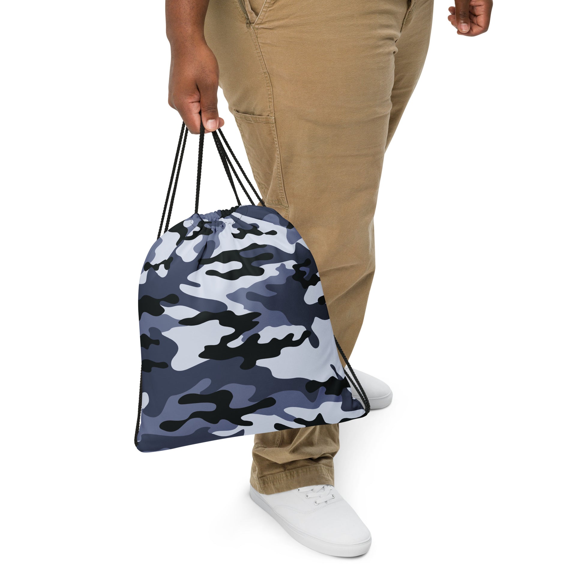 Drawstring Bag | Light Blue Camouflage