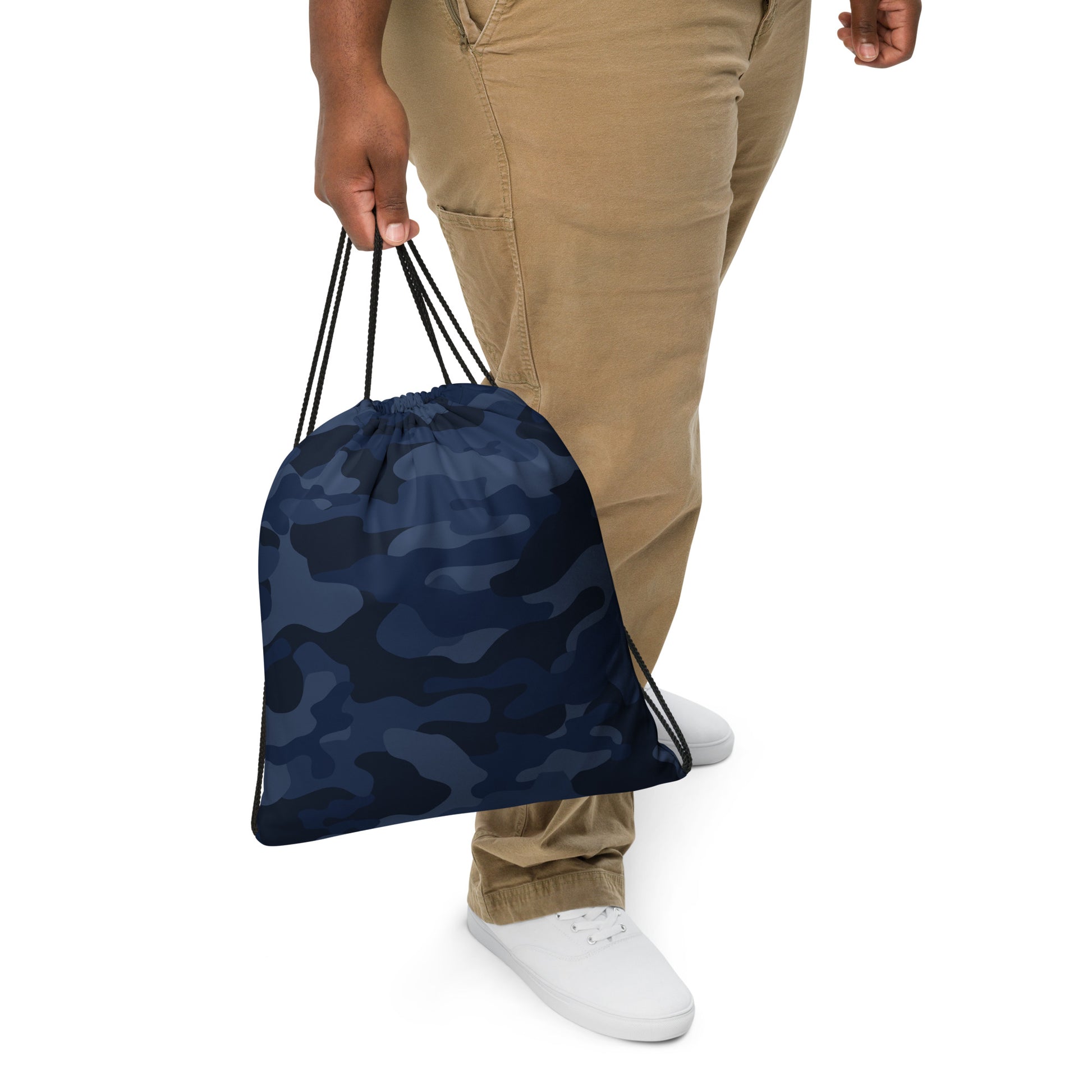 Drawstring Bag | Deep Blue Camouflage