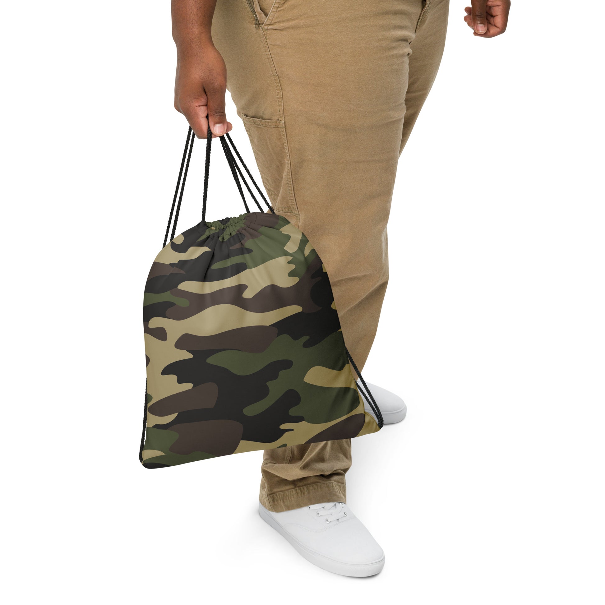 Drawstring Bag | Classic Green Camouflage