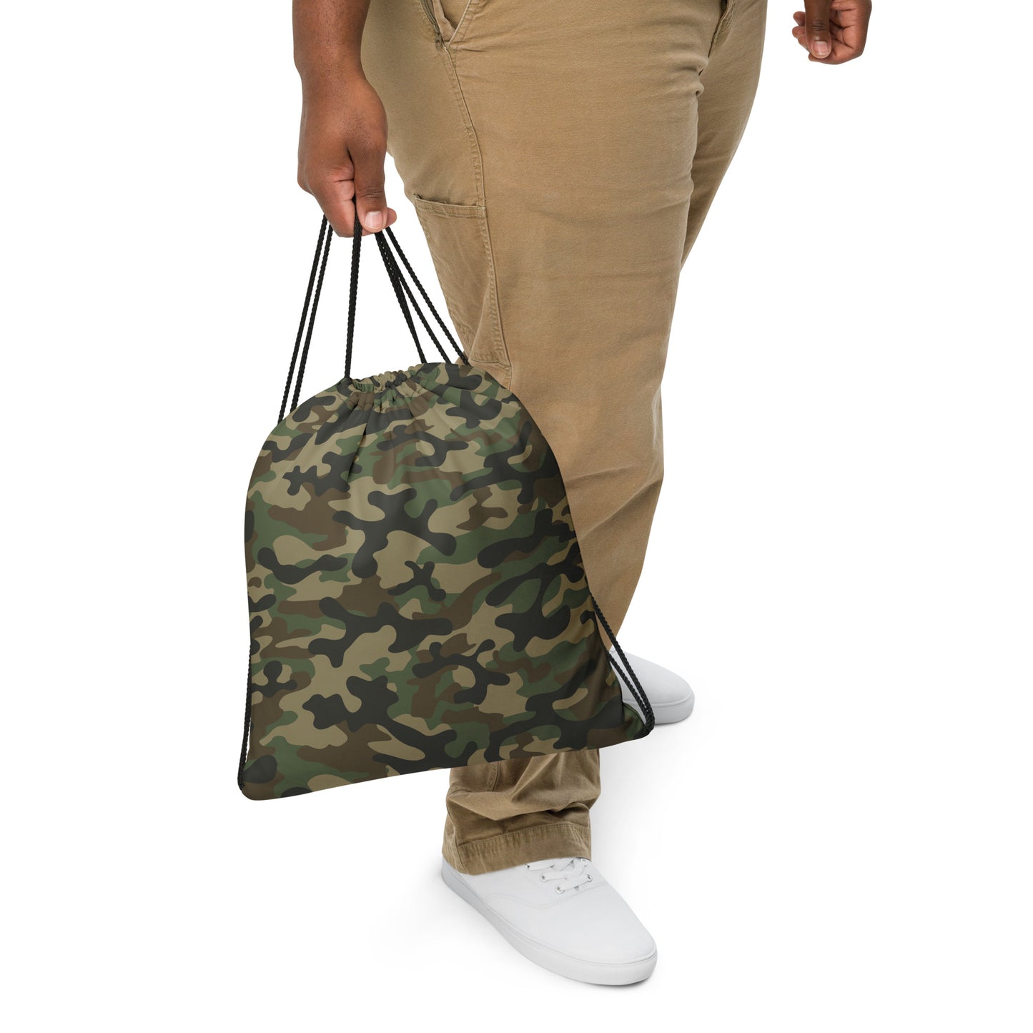 Drawstring Bag | Military Brown Camouflage