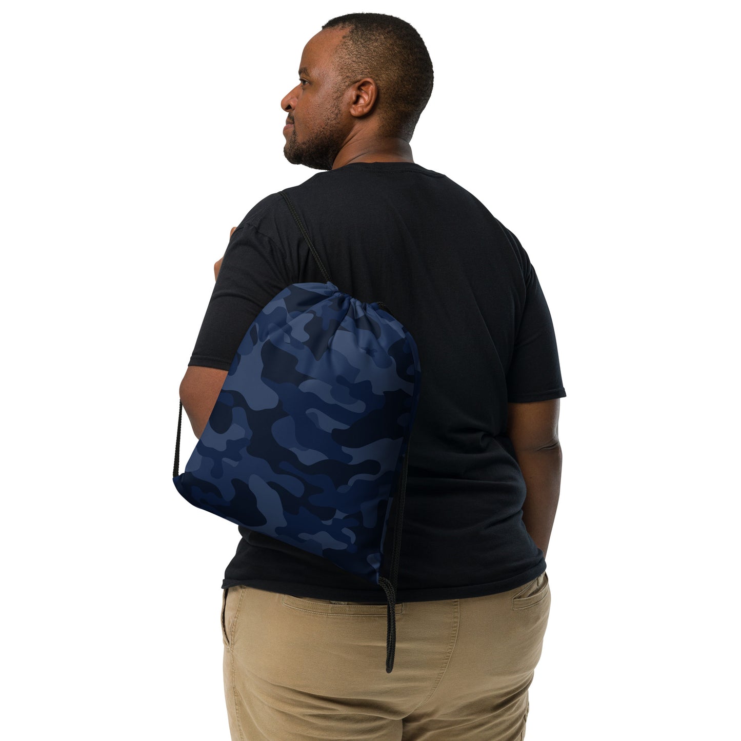 Drawstring Bag | Deep Blue Camouflage