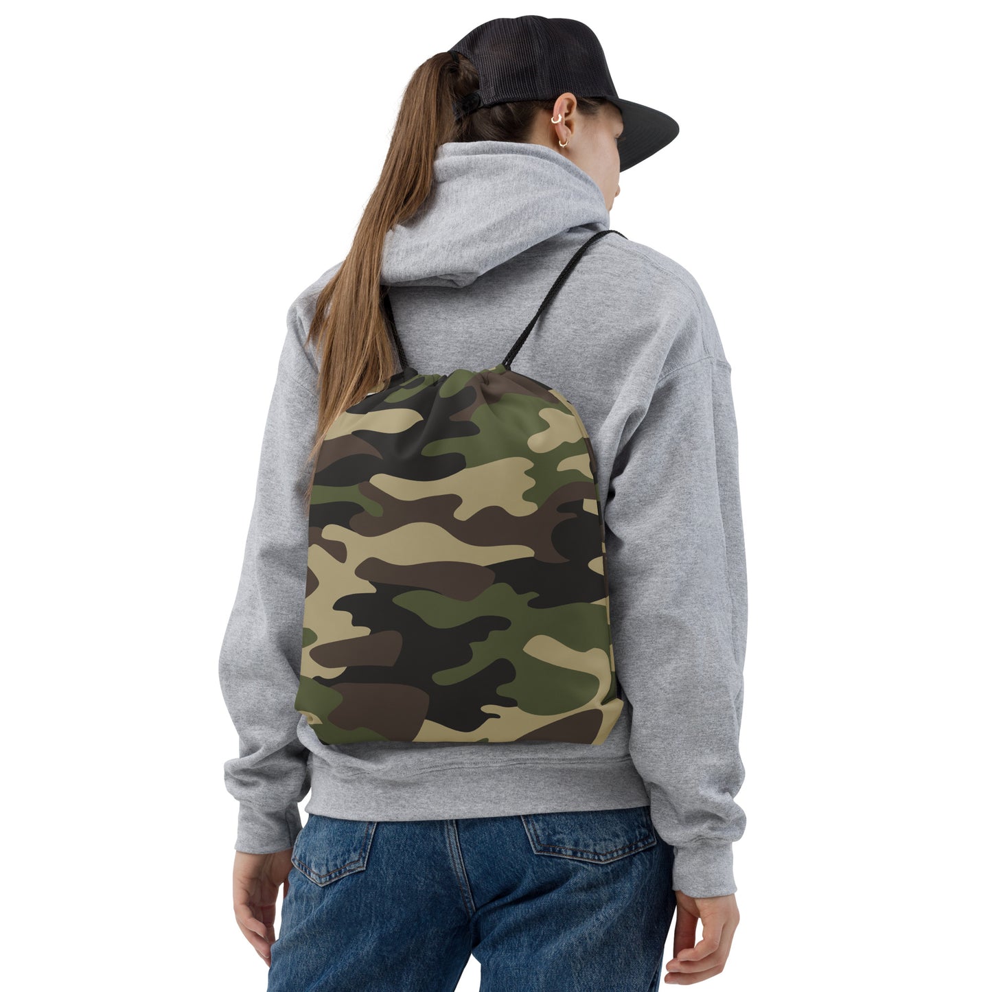 Drawstring Bag | Classic Green Camouflage