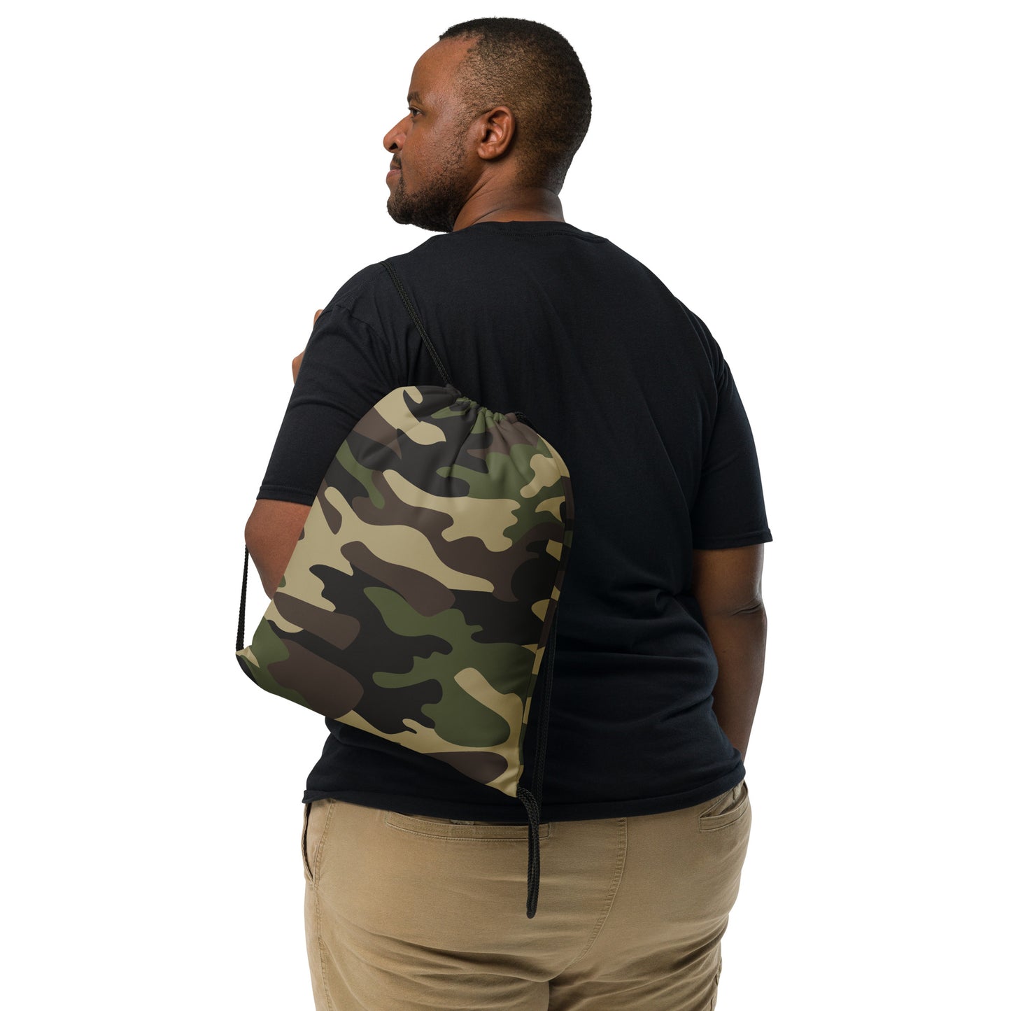 Drawstring Bag | Classic Green Camouflage