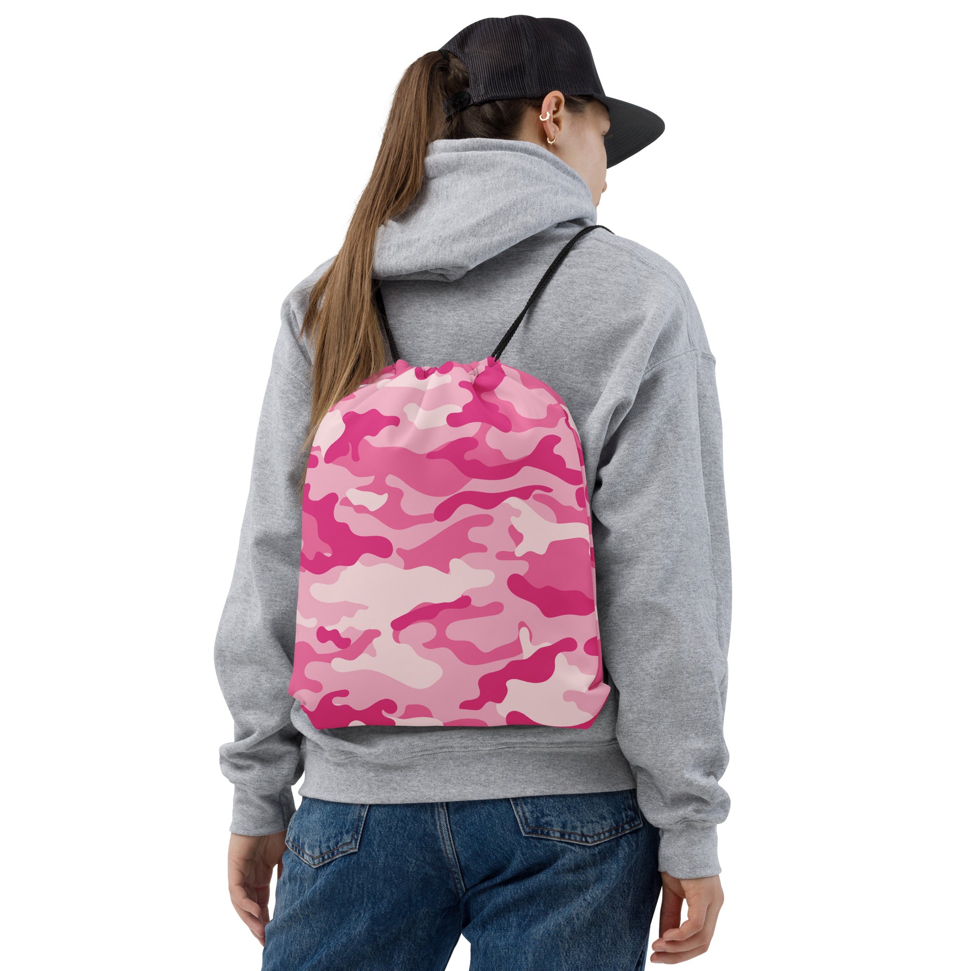 Drawstring Bag | Lavender Pink Camouflage