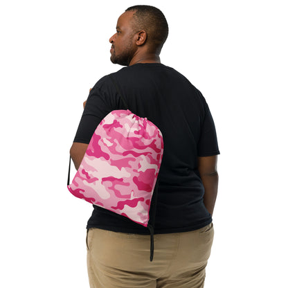 Drawstring Bag | Lavender Pink Camouflage