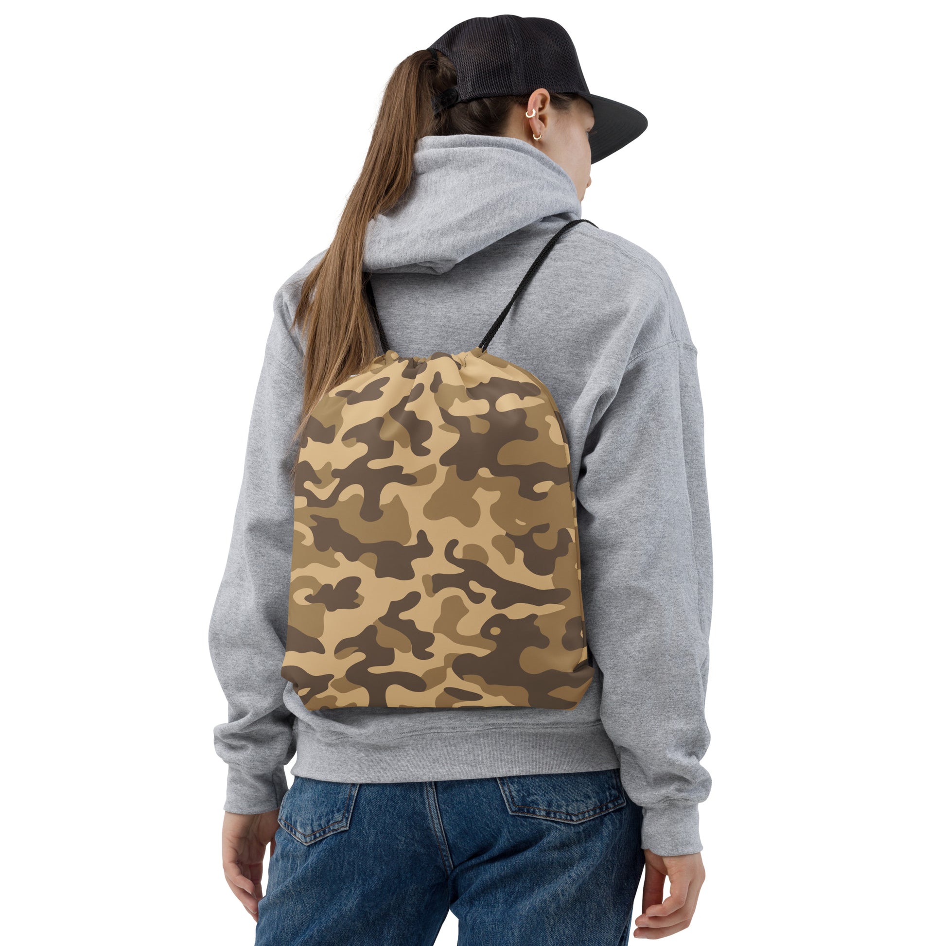 Drawstring Bag | Khaki Camouflage