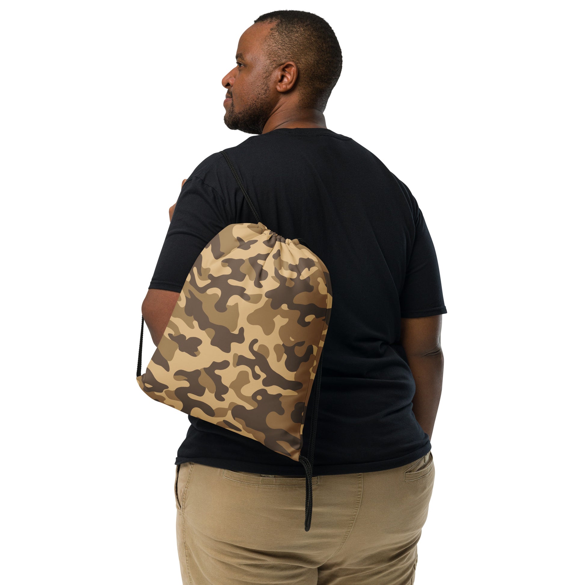 Drawstring Bag | Khaki Camouflage