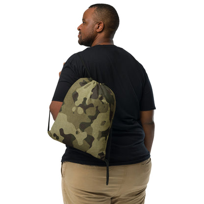 Drawstring Bag | Green Fabric Camouflage