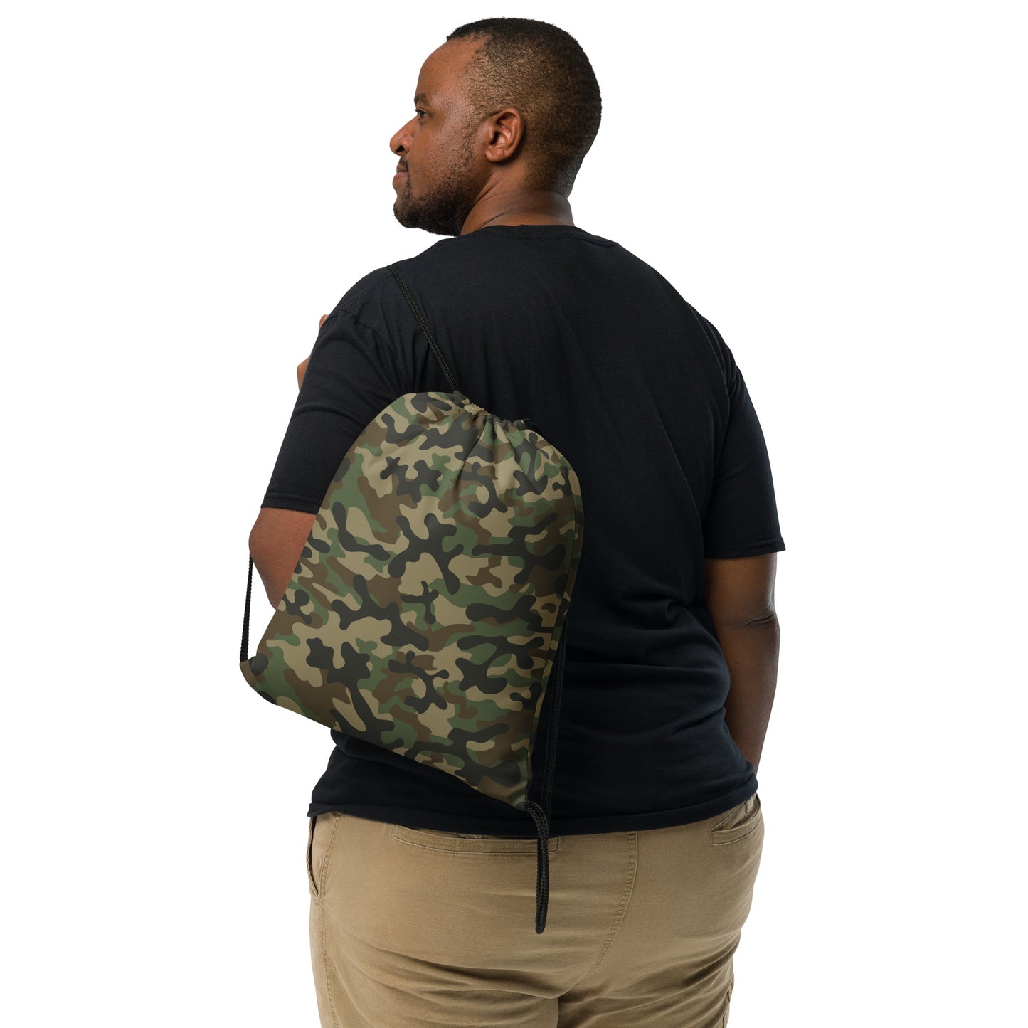 Drawstring Bag | Military Brown Camouflage