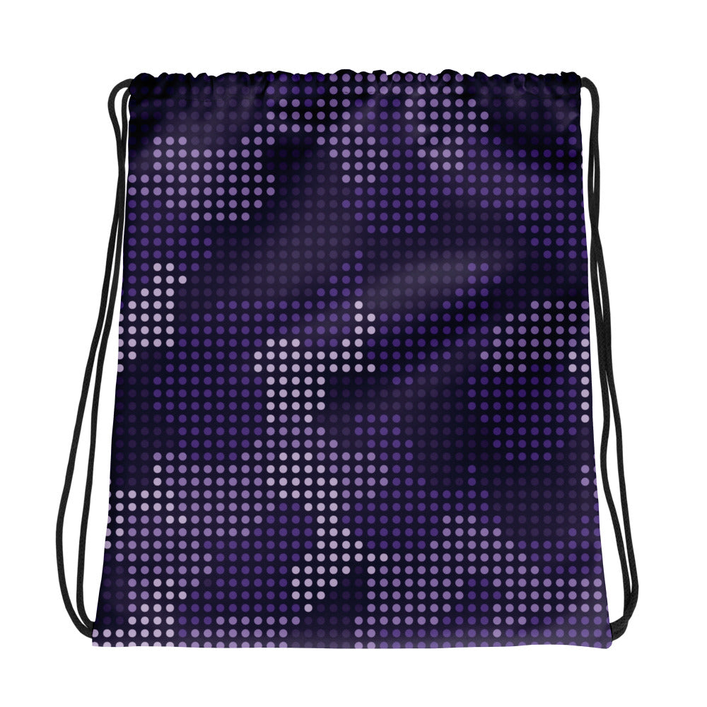 Drawstring Bag | Blue Led Screen Camouflage