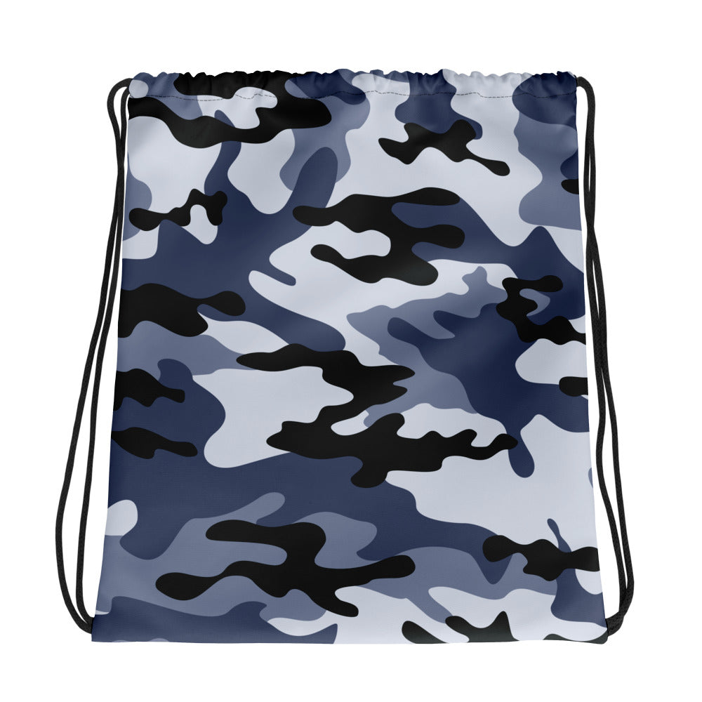 Drawstring Bag | Light Blue Camouflage