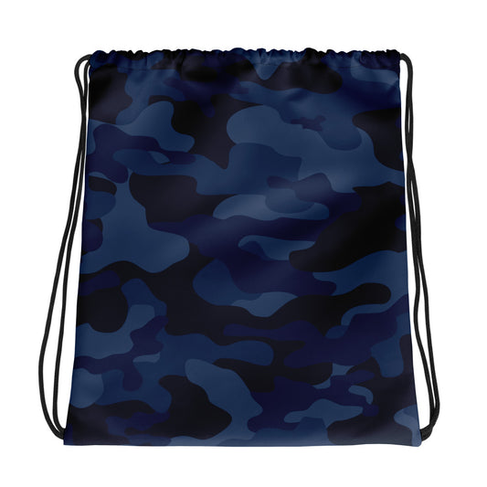 Drawstring Bag | Deep Blue Camouflage