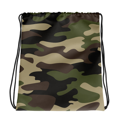 Drawstring Bag | Classic Green Camouflage