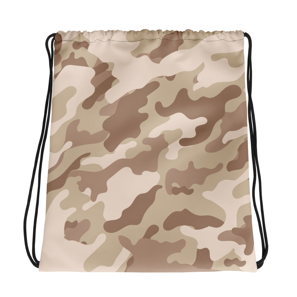 Drawstring Bag | Desert Brown Camouflage