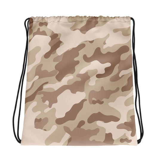 Drawstring Bag | Desert Brown Camouflage