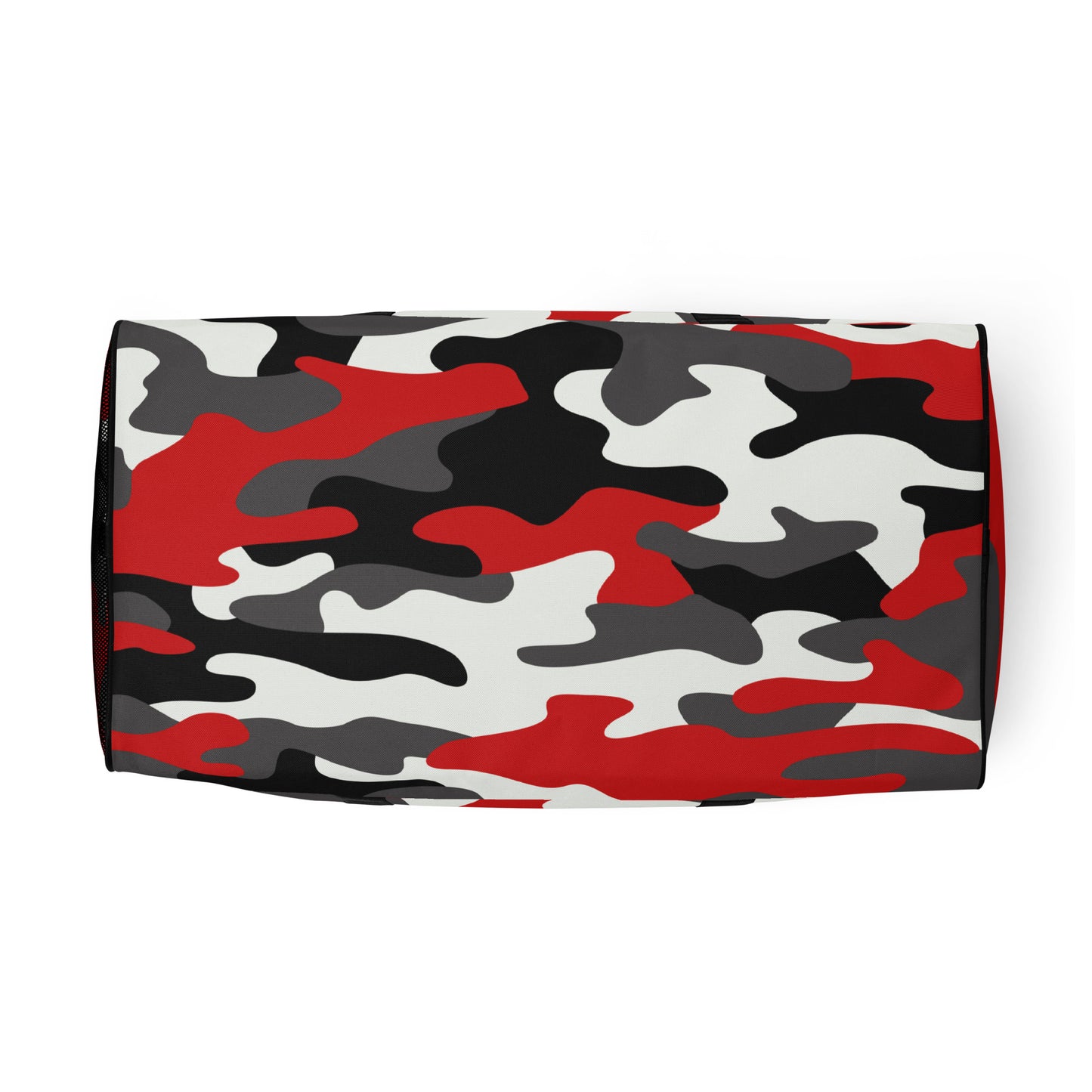 Camo Duffle Bag | Red, Black & White Camouflage