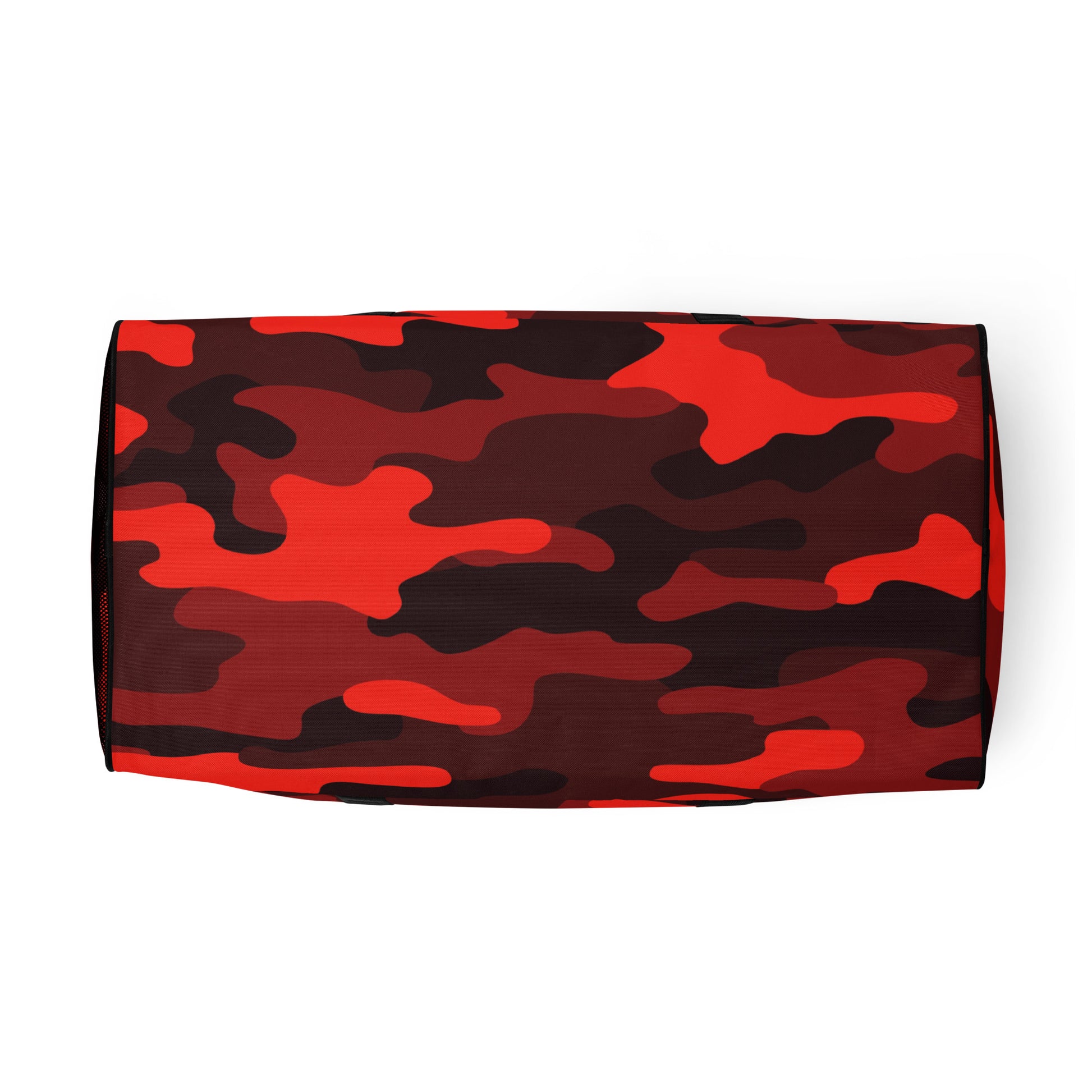 Camo Duffle Bag | Scarlet Red & Black Camouflage