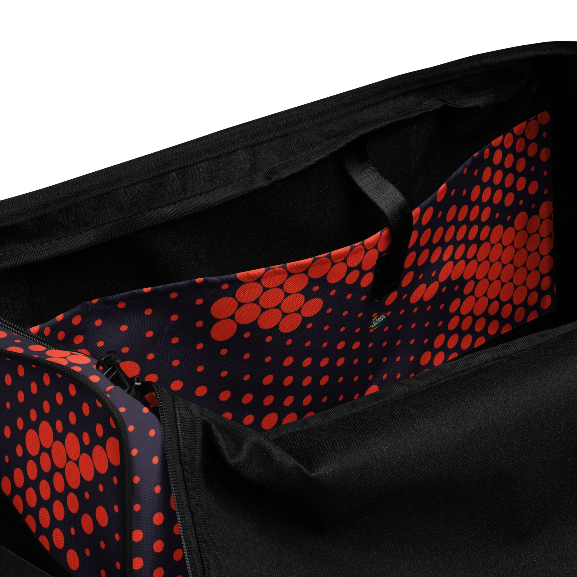 Camo Duffle Bag | Orange & Blue Digital Camouflage