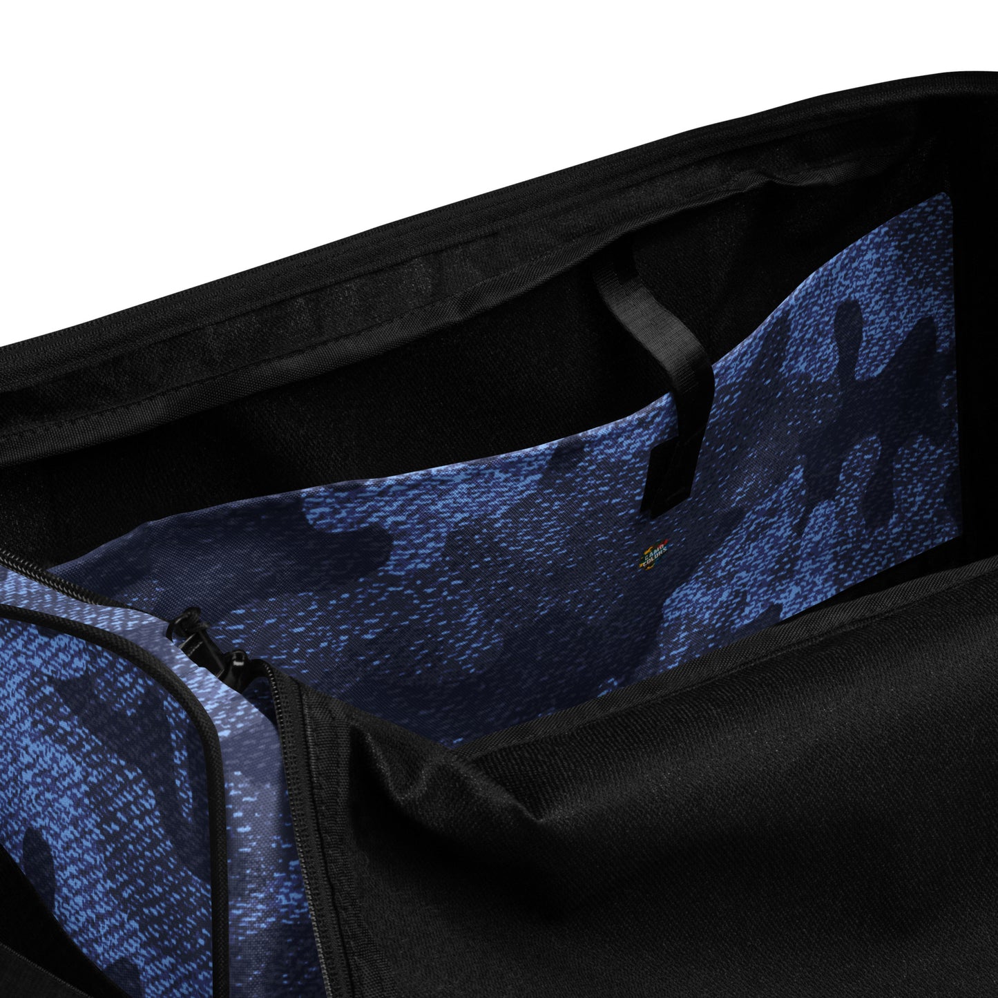 Camo Duffle Bag | Blue Denim Camouflage