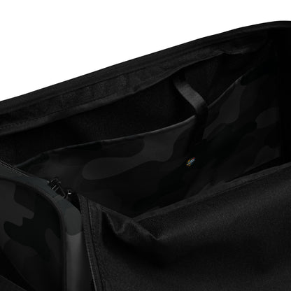 Camo Duffle Bag | Black Camouflage