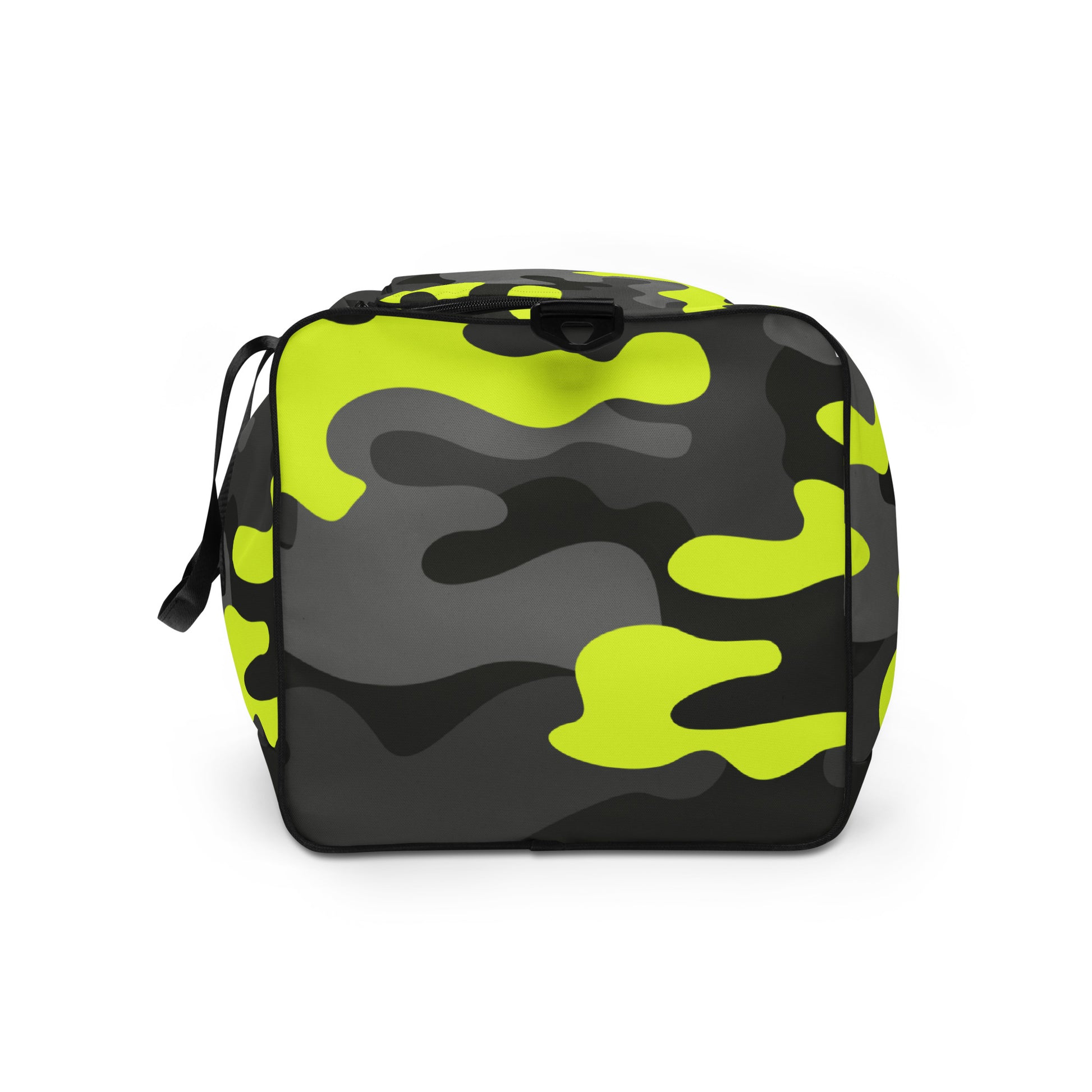 Camo Duffle Bag | Black, Gray & Yellow Camouflage