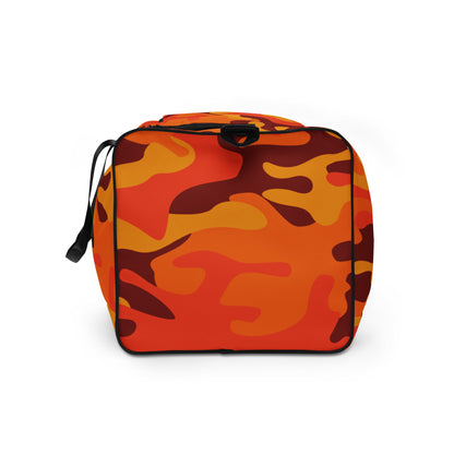 Camo Duffle Bag | Orange & Red Camouflage