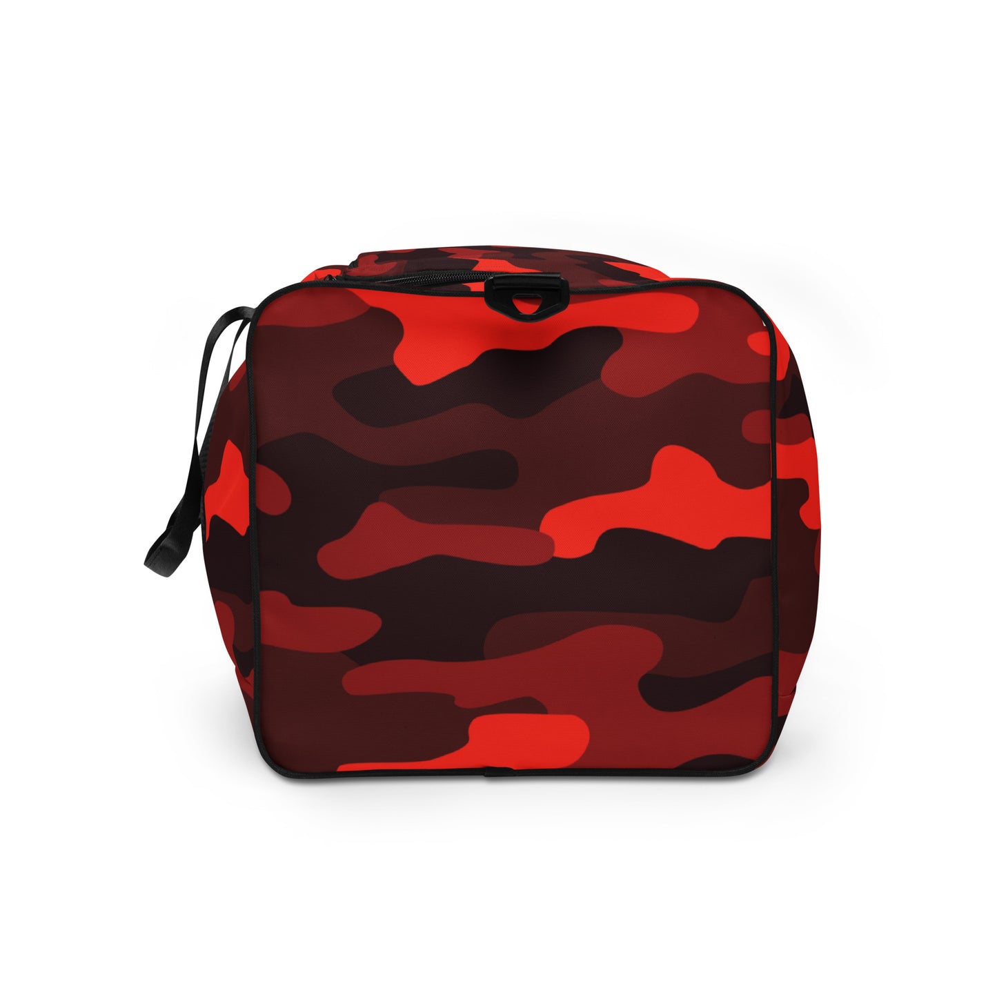 Camo Duffle Bag | Scarlet Red & Black Camouflage