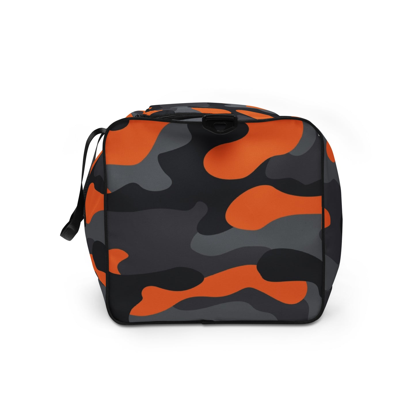 Camo Duffle Bag | Orange, Gray & Black Camouflage