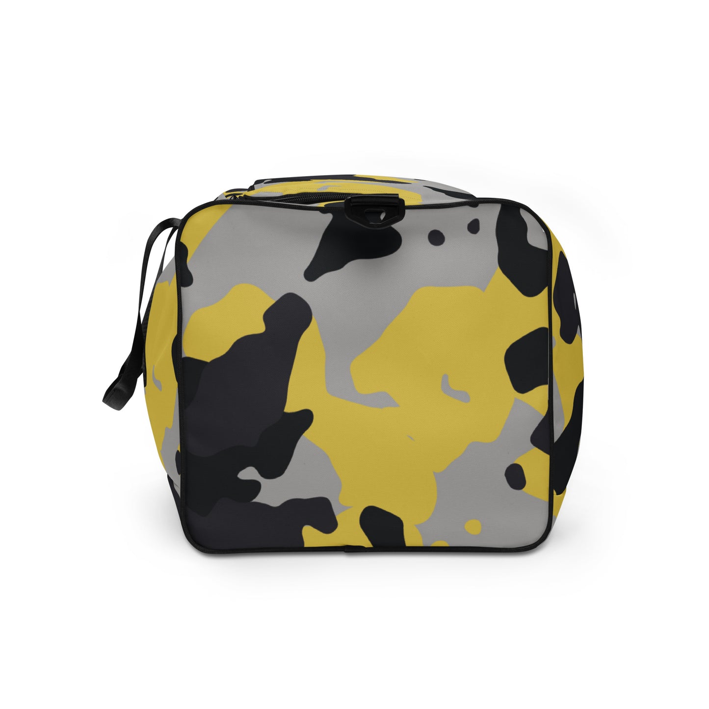 Camo Duffle Bag | Yellow, Black, and Silver Camouflage