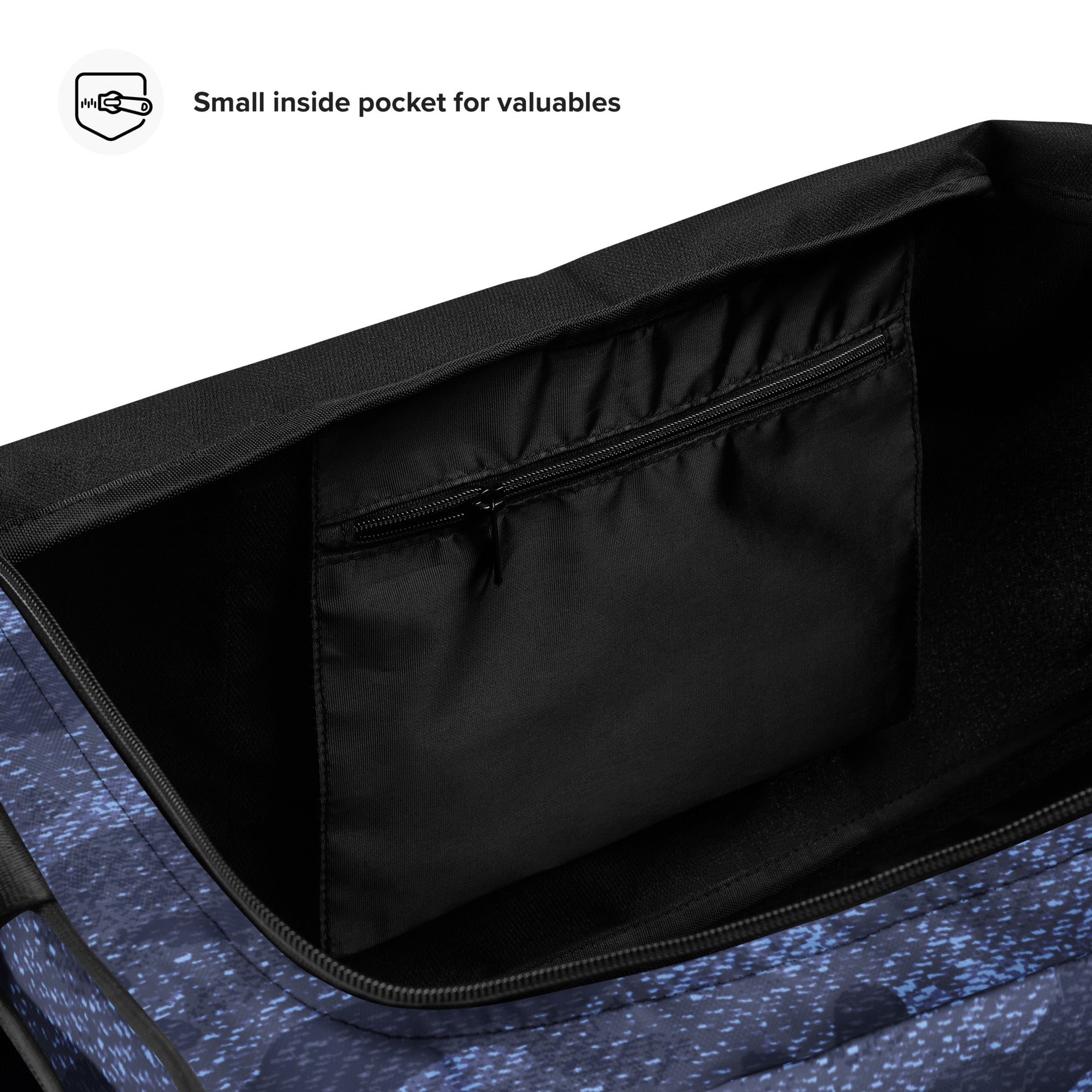 Camo Duffle Bag | Blue Denim Camouflage