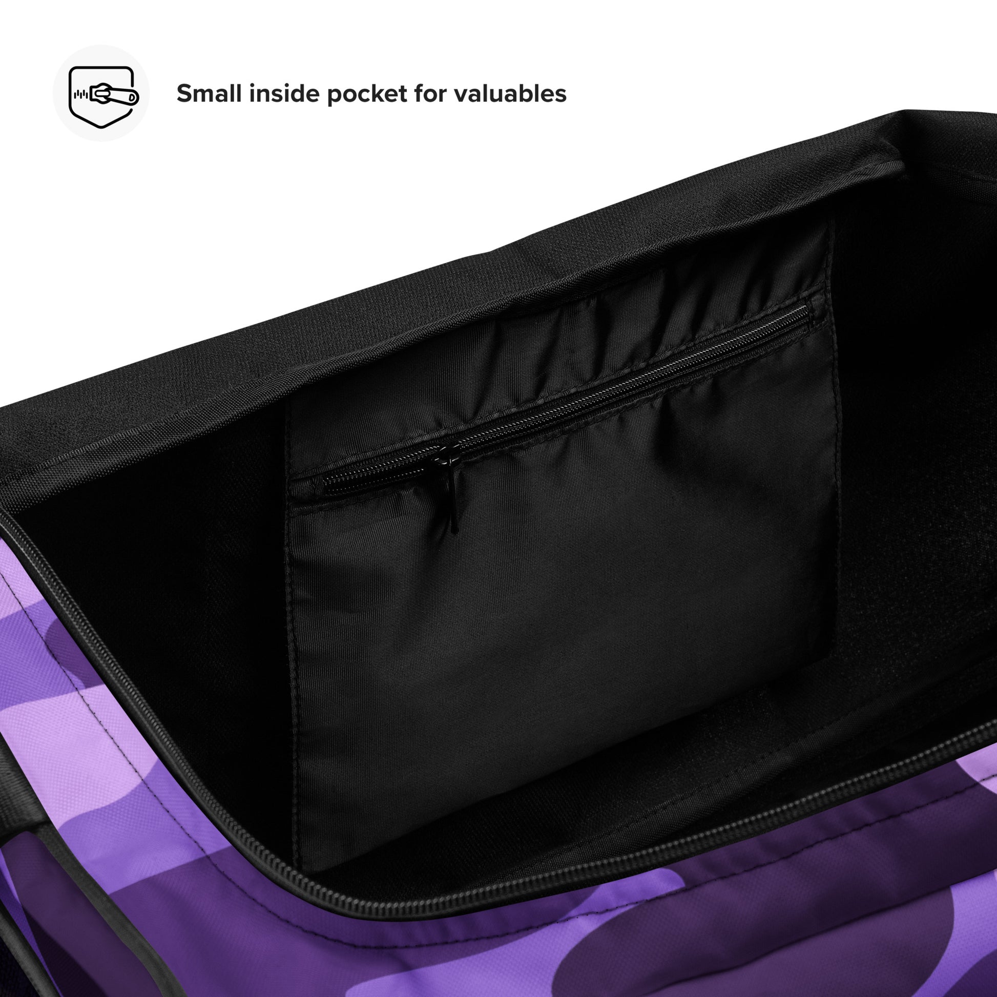 Camo Duffle Bag | Purple, Blue & Mauve Camouflage