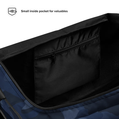 Camo Duffle Bag | Deep Blue Camouflage